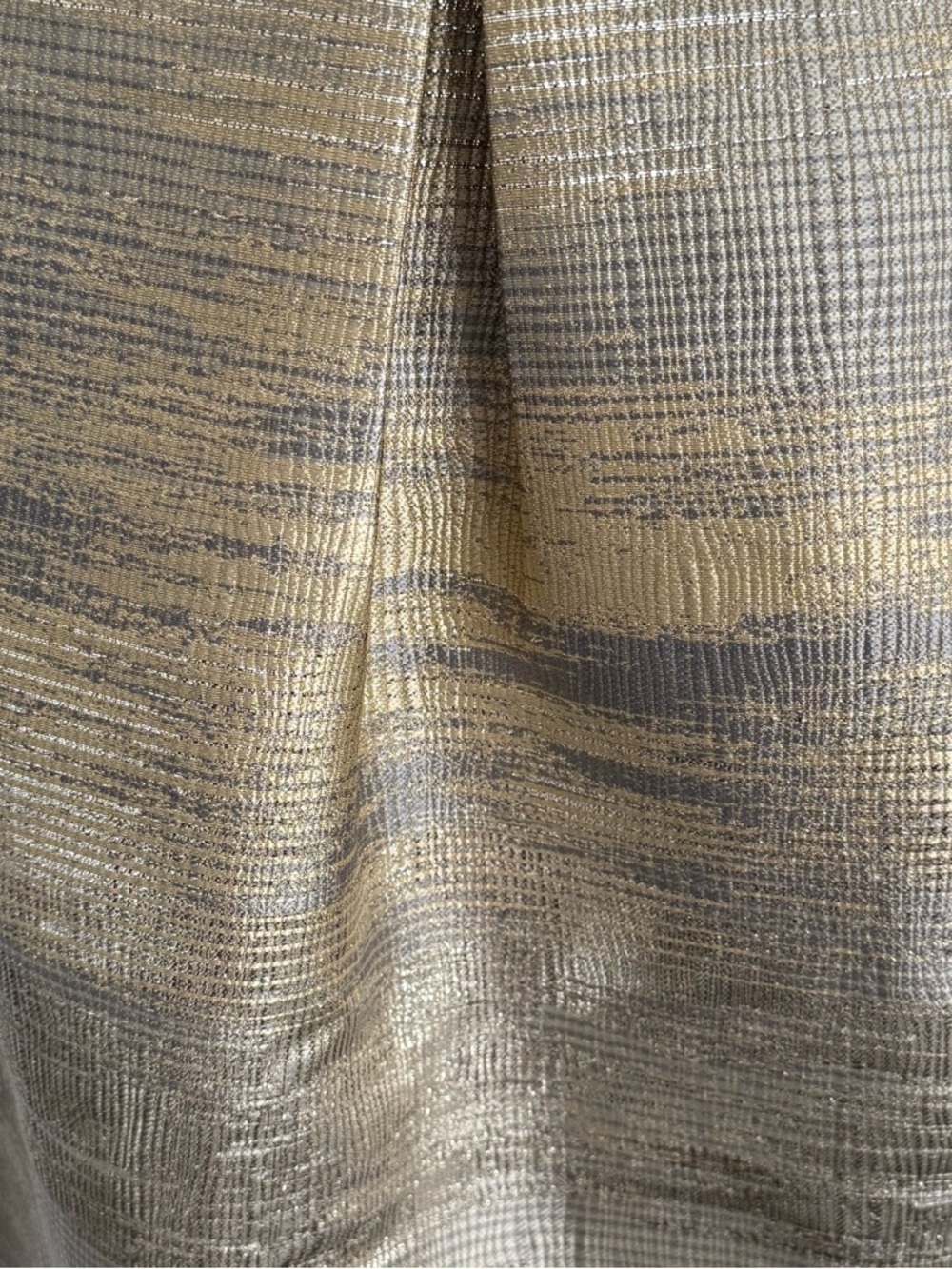 Simply Styled Petite Women's Jacquard A-Line Skirt, Metallic Gold&Silver Shimmer - Picture 6 of 7